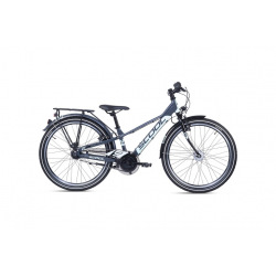 S'COOL bicykel troX EVO 24" antracitový/tyrkysový 7s