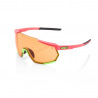 100% okuliare RACETRAP Matte Washed Out Neon Pink Persimmon lens