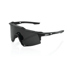 100% okuliare Speedcraft Soft Tact Black dymové sklá