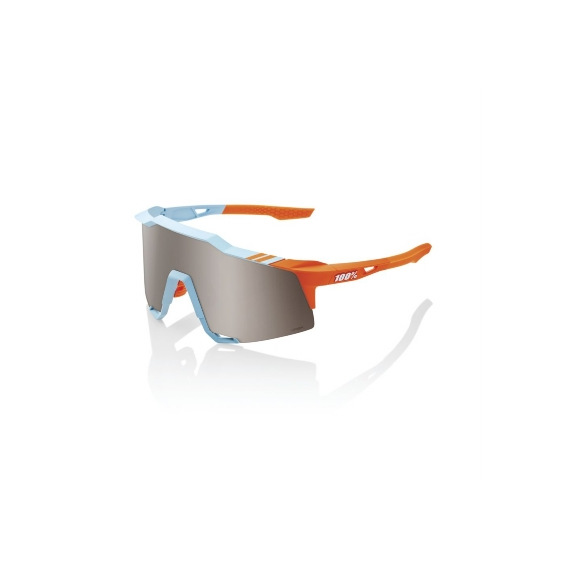 100% okuliare Speedcraft Soft Tact Two Tone HiPER strieborné zrkadlové