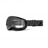100% okuliare Strata 2 MX MTB Black číre sklá