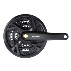 SHIMANO kľuky Acera M371 175mm 48/36/26z. 9-k. čierny s krytom na štvorhran
