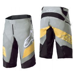 ALPINESTARS kraťasy bez cyklovložky Racer Green Steel/Sulphur Yellow