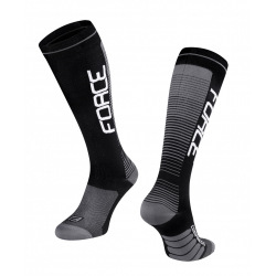FORCE ponožky COMPRESS čierno šedé