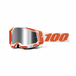 100% okuliare Racecraft 2 Orange strieborné zrkadlové sklá