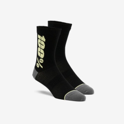 100% ponožky Rythym Merino Black/Grey