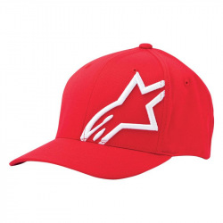 Alpinestars šiltovka Circuit Ride Flat Flexfit Red