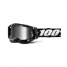 100% okuliare Racecraft 2 Black strieborné zrkadlové sklá