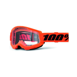 100% detské okuliare Strata 2 Neon Orange číre sklá