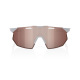 100% okuliare HYPERCRAFT Gloss Light Grey fialové zrkadlové sklá