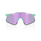 100% okuliare HYPERCRAFT Gloss Light Grey fialové zrkadlové sklá