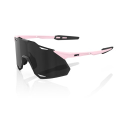 100% okuliare HYPERCRAFT XS Soft Tact Desert Pink čierne zrkadlové sklá