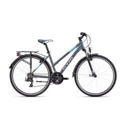 CTM MAXIMA 1.0 TREK 28" matná šedá / tyrkysová 2024