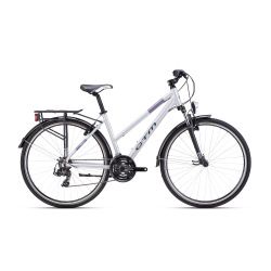 CTM MAXIMA 1.0 TREK 28" oceľová / svetlá fialová 2024