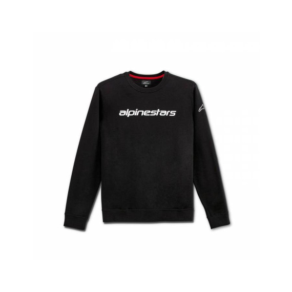 ALPINESTARS Mikina Linear crew Čierno/biela