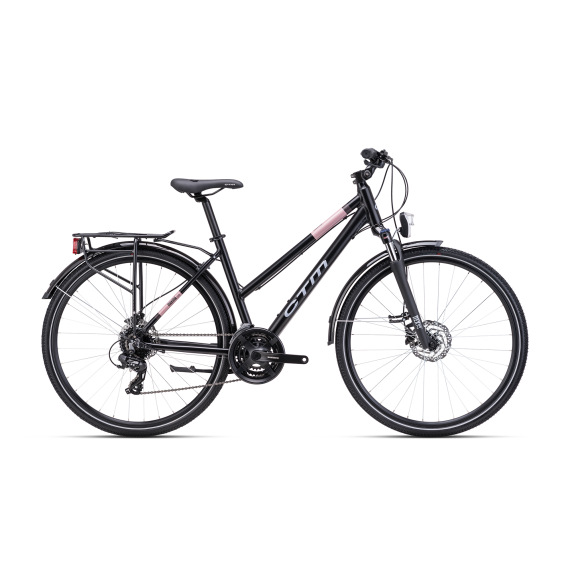 CTM MAXIMA 3.0 TREK 28" matná čierna / lesklá staroružová 2025