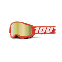 100% detské okuliare Strata 2 Neon Orange zlaté zrkadlové sklá