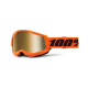 100% detské okuliare Strata 2 Neon Orange True Gold zrkadlové sklá