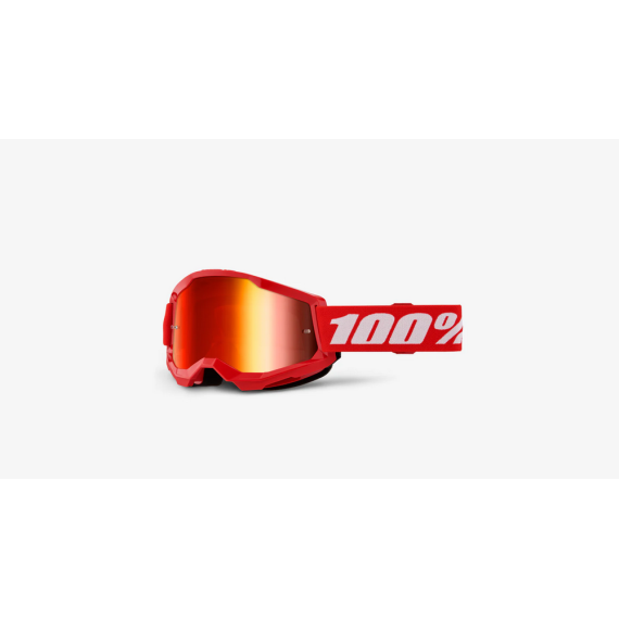 100% okuliare Strata 2 Red červené zrkadlové sklá