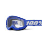 100% okuliare Strata 2 MX MTB Blue číre sklá