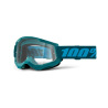 100% okuliare Strata 2 MX MTB Stone číre sklá