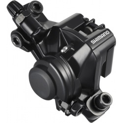 SHIMANO brzdový strmeň M375 mechanický Post Mount+platničky B05S