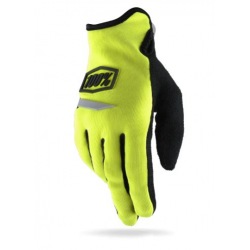 100% dámske rukavice Ridecamp Neon Yellow