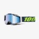 100% okuliare Racecraft MX MTB Eclipse modré zrkadlové 