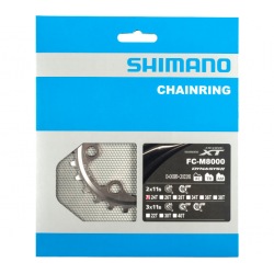 SHIMANO Prevodník 24z. M8000 XT 34/24z. strieborný 64mm