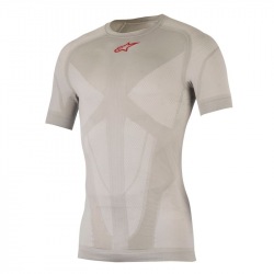 ALPINESTARS Termoprádlo Tech Top S/S Silver Red 2018