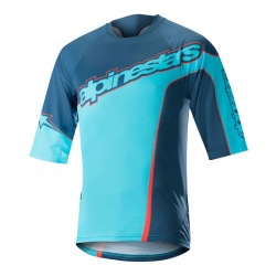 ALPINESTARS Dres Crest 3/4 Sleeve Poseidon Blue Energy Orange 2018