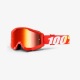 100% okuliare Strata MX MTB Furnace - červené zrkadlové sklá