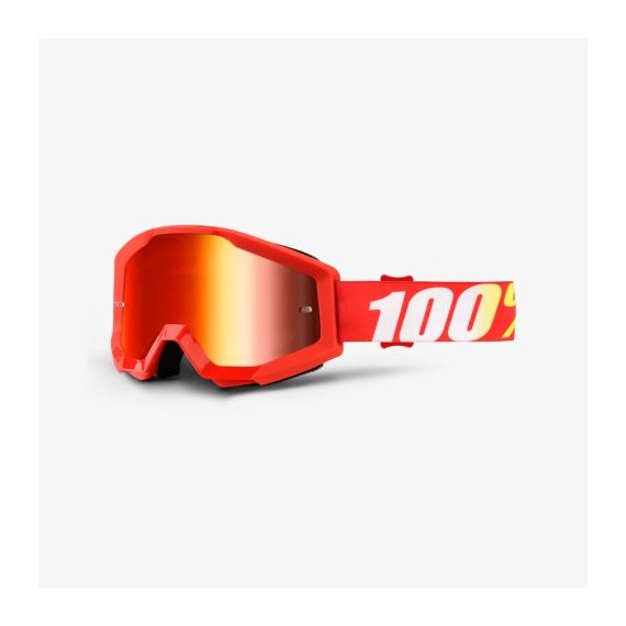 100% okuliare Strata MX MTB Furnace - červené zrkadlové sklá