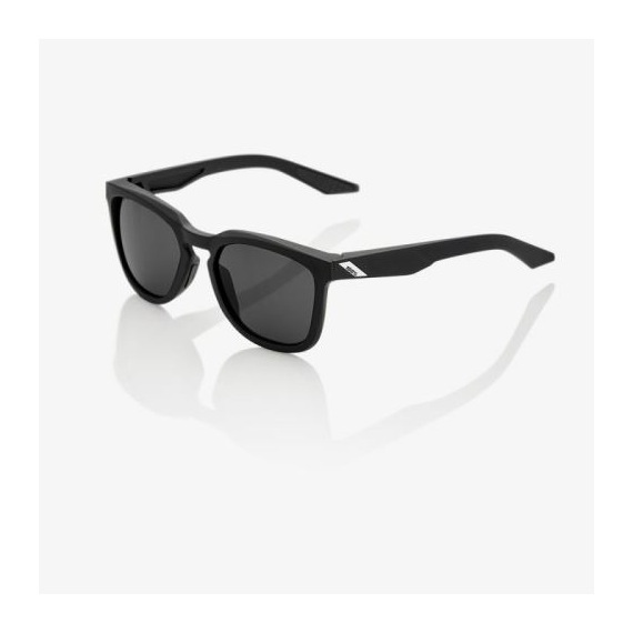 100% slnečné okuliare Hudson Soft Tact Black dymové sklá