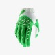 100% rukavice Airmatic Silver/Fluo Lime 2019