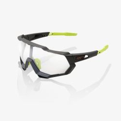 100% okuliare Speedtrap Soft Tact Cool Grey Photochromic sklá