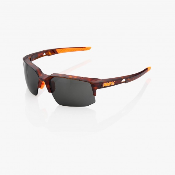 100% cyklistické slnečné okuliare Speedcoupe Soft Tact Black dymové sklá