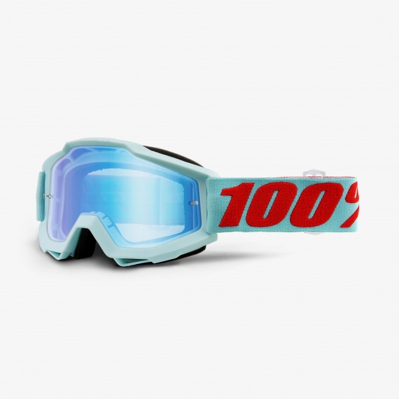 100% okuliare Accuri MX MTB Maldives modré zrkadlové sklá