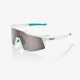 100% okuliare Speedcraft SE BORA Hansgrohe Team White HiPER strieborné zrkadlové sklá