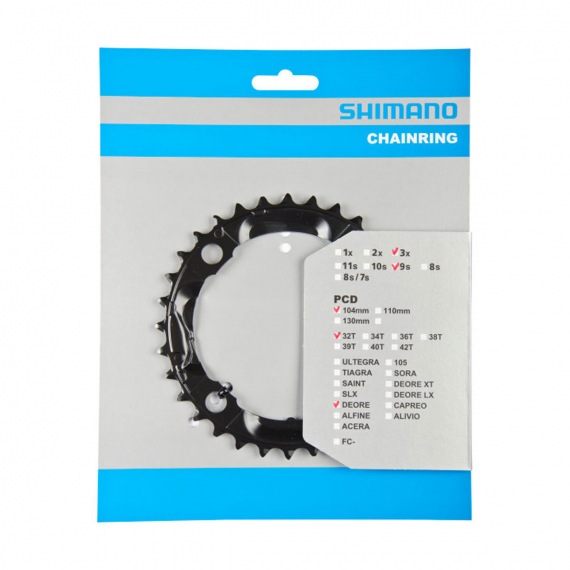 Shimano prevodník Deore M510 9 rýchlostný 44z čierny