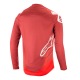 ALPINESTARS dres Racer V2 LS BURGUNDY/BRIGHT RED/WHITE