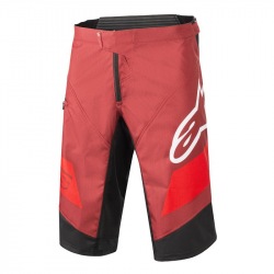 ALPINESTARS kraťasy bez cyklovložky Racer BURGUNDY/BRIGHT RED/WHITE