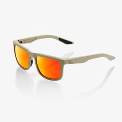 100% slnečné okuliare Blake Matte Black HiPer modré zrkadlové sklá