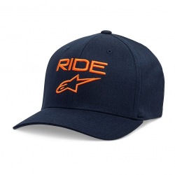 Alpinestars šiltovka RIDE 2.0 CURVE FLEXFIT NAVY / ORANGE