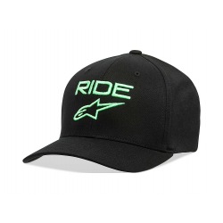 Alpinestars šiltovka RIDE 2.0 CURVE FLEXFIT BLACK / GREEN