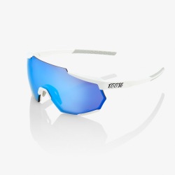 100% okuliare RACETRAP MATTE WHITE Hiper modré zrkadlové sklá