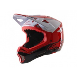 ALPINESTARS prilba Missile PRO Cosmos Red White Glossy