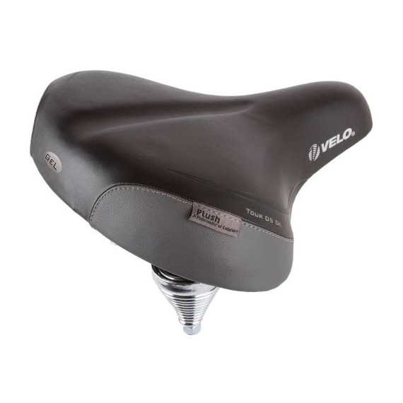 VELO sedlo Plush D2 Leather Elastomer