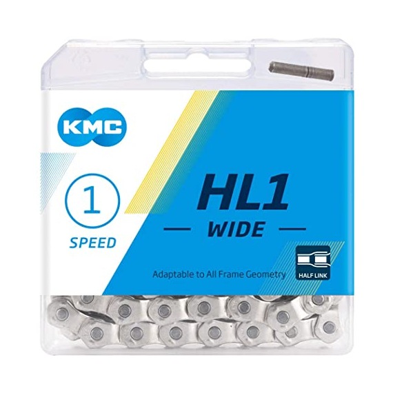 KMC reťaz HL-710 Half-Link 1-kolo strieborná