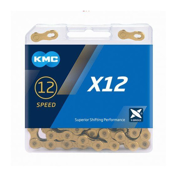 KMC reťaz X-12 12 kolo zlatá